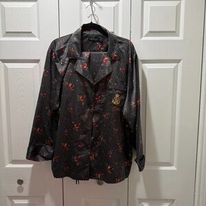 Lauren Ralph Lauren Size 3X Paisley Monogrammed Top Matching Draw String Pants